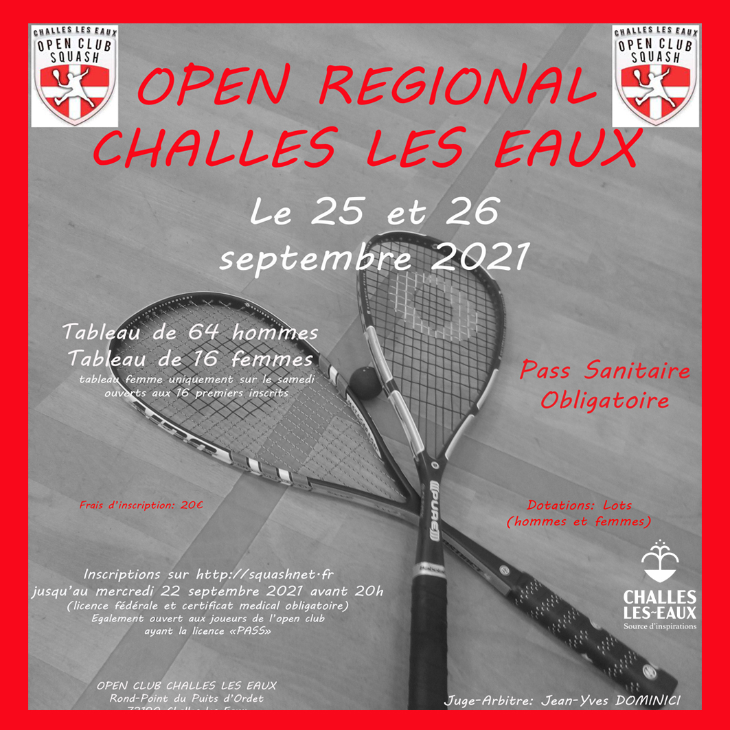 Open régional squash